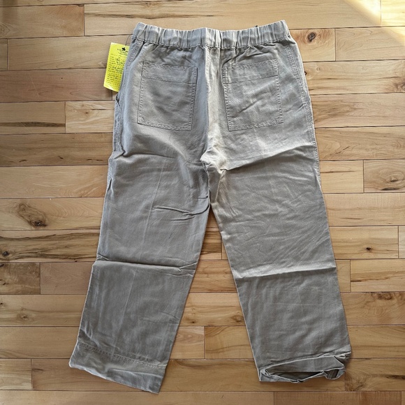 LL Bean Signature Linen Cotton Pull-On Camp Pants NWT - Picture 4 of 8